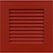 Ekena Millwork 12"W x 12"H True Fit PVC Louver Shutters Sample, Fire Red SAMPLE-TFPLVBR - alternate 1